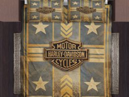 Harley-Davidson Logo In Cinematic Western Nostalgic Style Bedding Sets